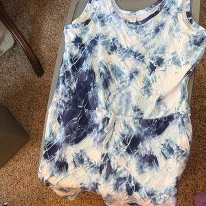 Old Navy Blue Tie-Dye Top